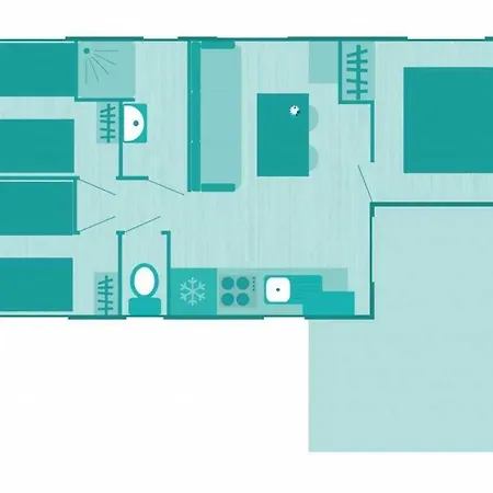 Mobilhome 4 Etoiles - Piscine - Eechid Campsite